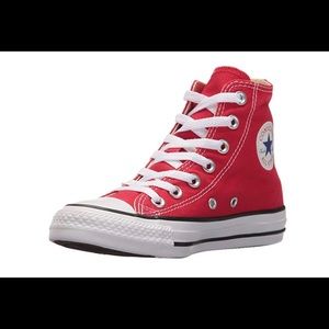 Red high top converse